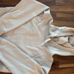 lululemon athletica Women's Beige Cowl Neck Sweater